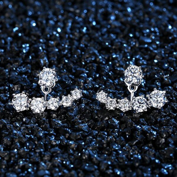 Women's Shiny Stud Earrings - Image 3