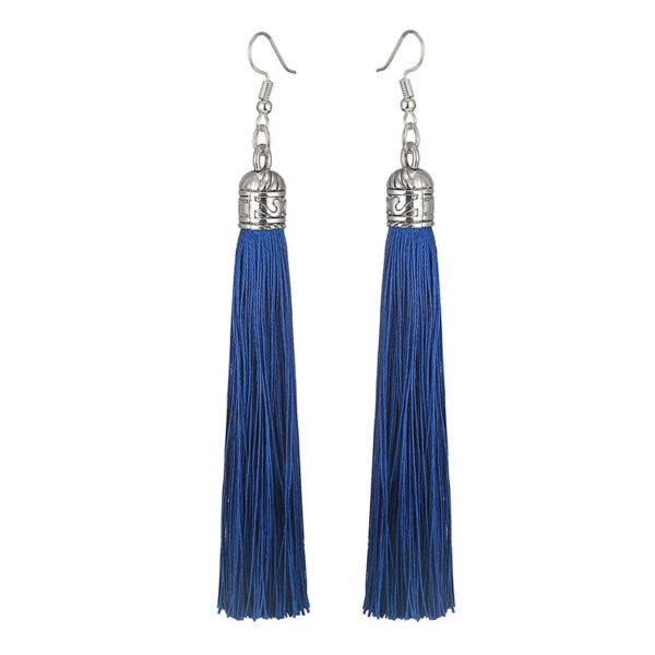 Long Tassel Drop Earrings