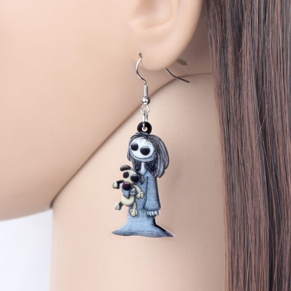 Acrylic Dark Smile Doll Toy Earrings - Image 6