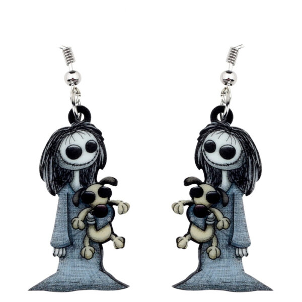 Acrylic Dark Smile Doll Toy Earrings - Image 3
