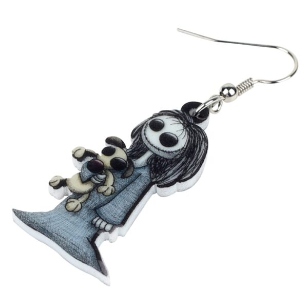 Acrylic Dark Smile Doll Toy Earrings - Image 4