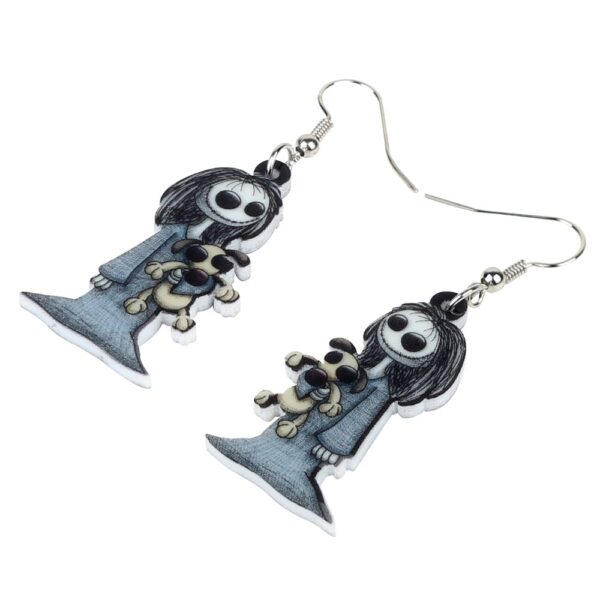 Acrylic Dark Smile Doll Toy Earrings - Image 5