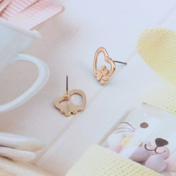 Minimalist Heart Stud Earrings - Image 6