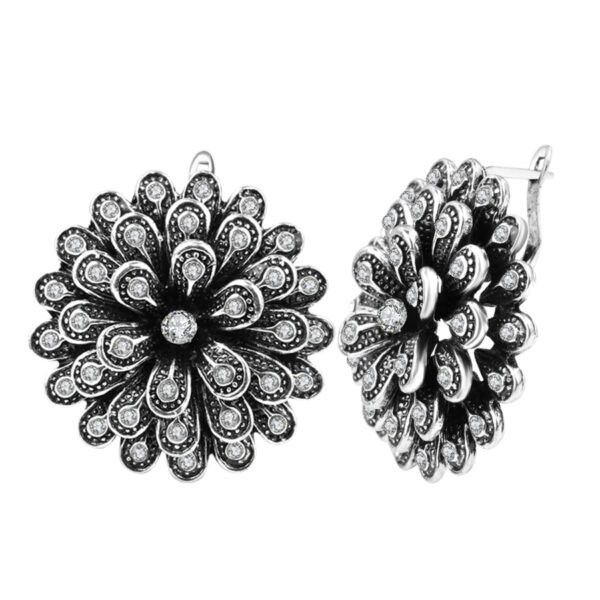 Women's Frozen Flower Earrings