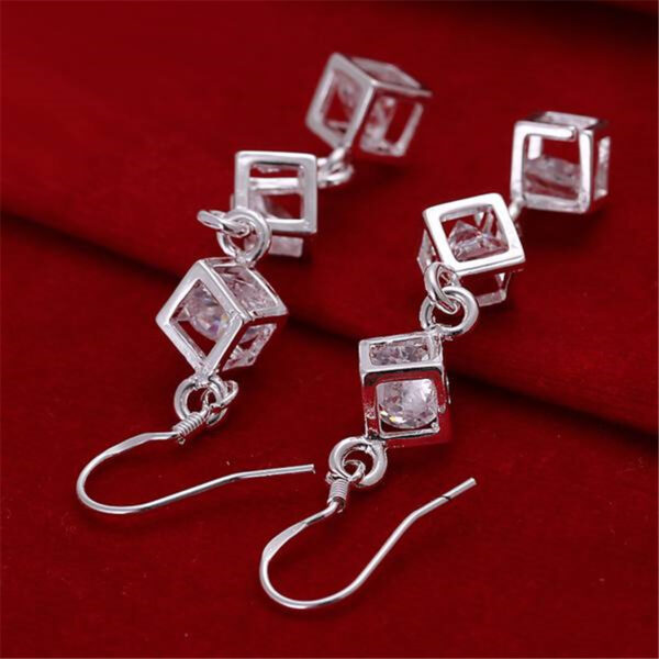 Women's Cubic Dangle Earrings - Image 5