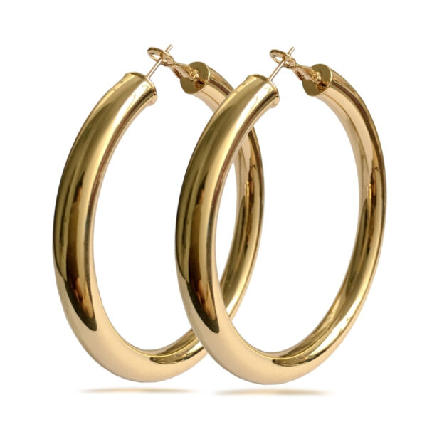 Large Ring Hoop Earrings - Image 3