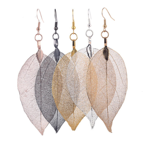Translucent Leaf Drop Earrings