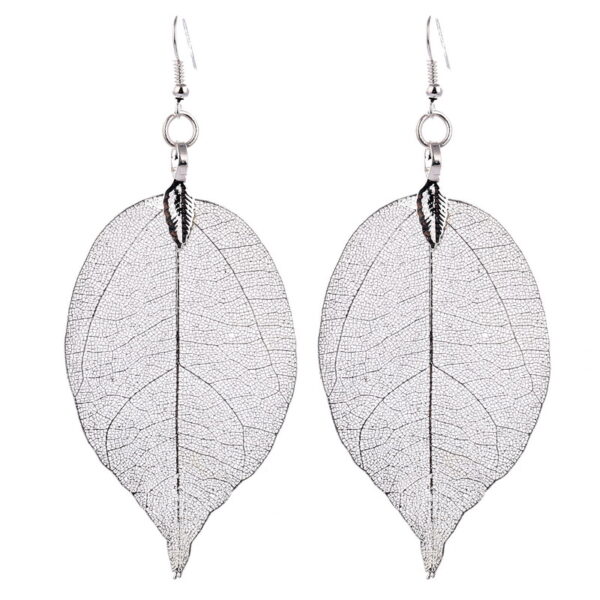 Translucent Leaf Drop Earrings - Image 6
