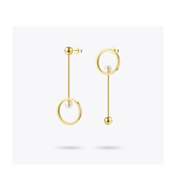 Women’s Elegant Pearls Drop Earrings - Image 3