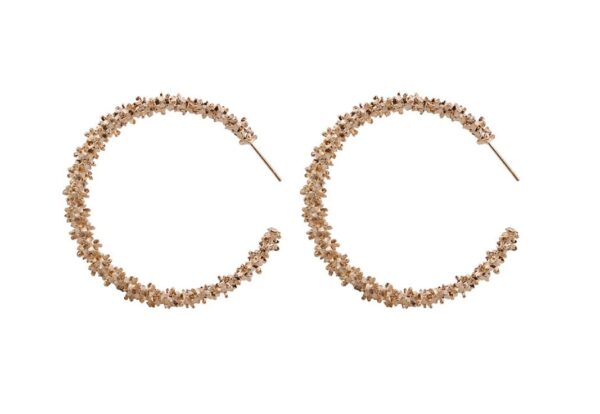 Women's Frozen Hoop Earrings - Image 7