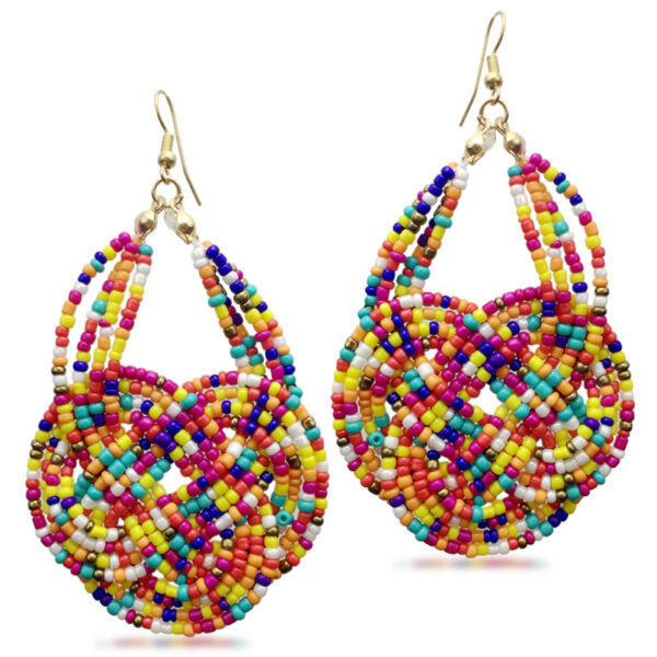 Women's Colorful Beaded Earrings