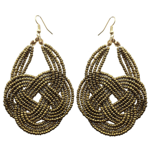 Women's Colorful Beaded Earrings - Image 4