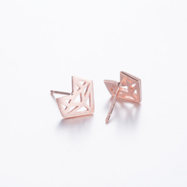 Origami Fox Stud Earrings - Image 4