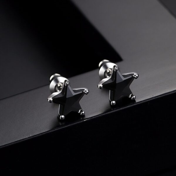 Women's Minimalistic Star Shaped Stud Earrings - Image 4