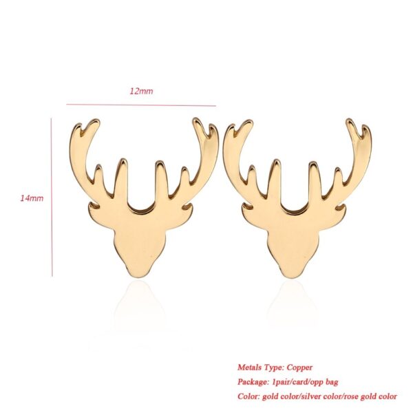 Ladies' Deer Stud Earrings - Image 8