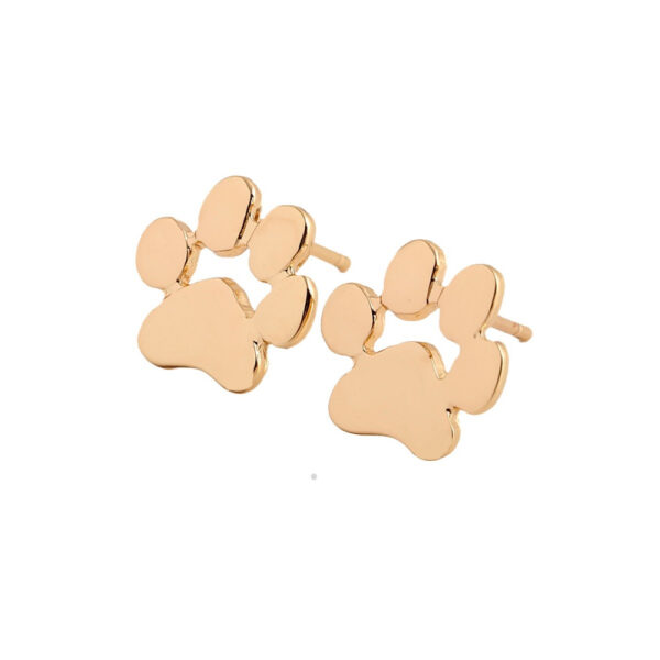 Animal's Paw Print Stud Earrings - Image 3