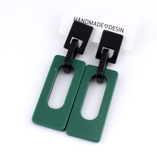 Stylish Geometrically Shaped Drop Earrings - Image 4