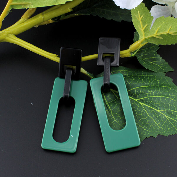 Stylish Geometrically Shaped Drop Earrings - Image 5