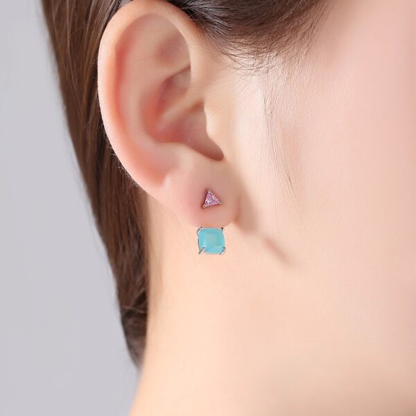 Fashion Geometric Crystal Stud Earrings for Women - Image 4