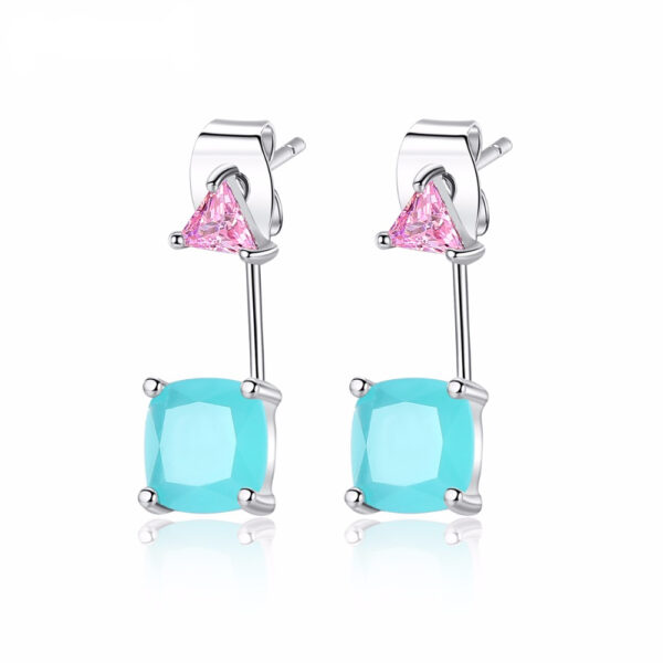 Fashion Geometric Crystal Stud Earrings for Women