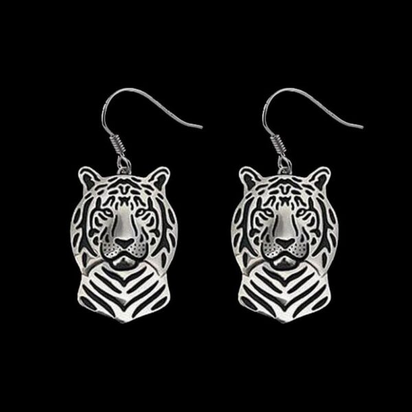 Alloy Tiger Shaped Earrings - Image 4
