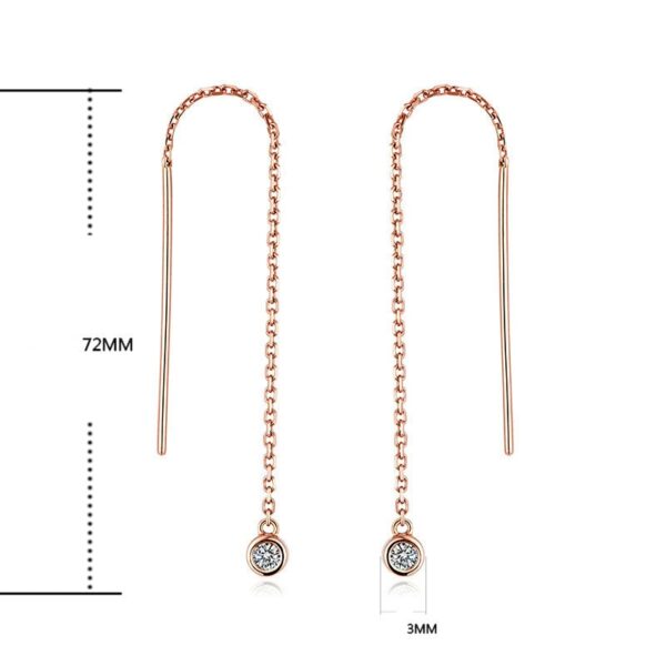 925 Silver Drop Earrings for Women - Image 3