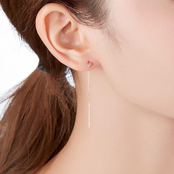 925 Silver Drop Earrings for Women - Image 6
