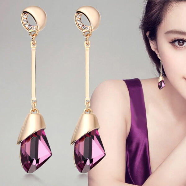 Women's Long Dangle Earrings - Image 6