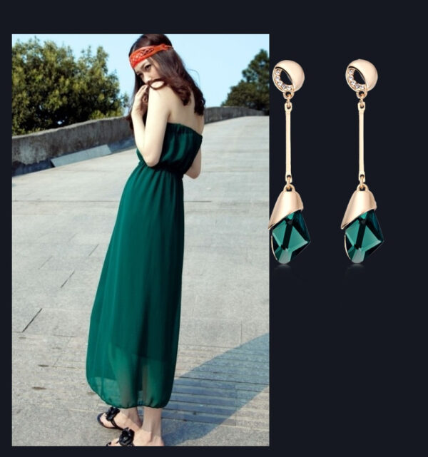 Women's Long Dangle Earrings - Image 4