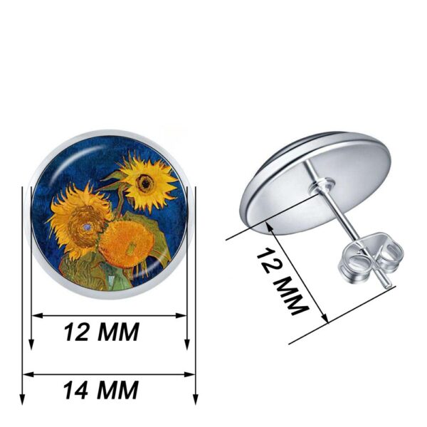 Game Controller Style Round Earrings - Image 7