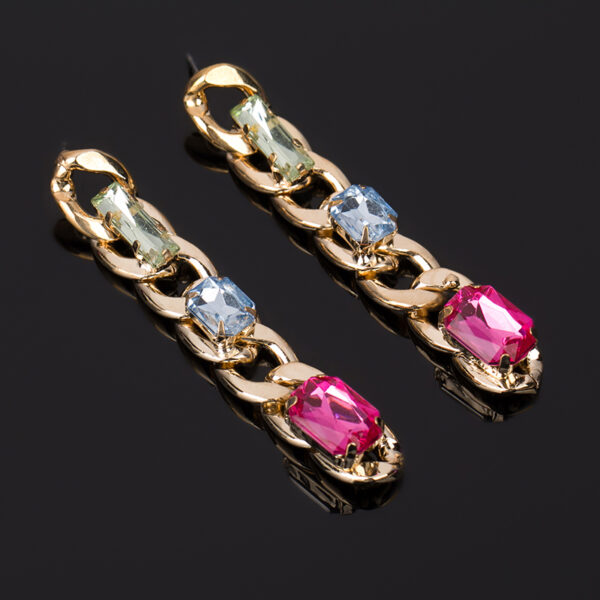 Women's Long Chain Earrings - Image 3