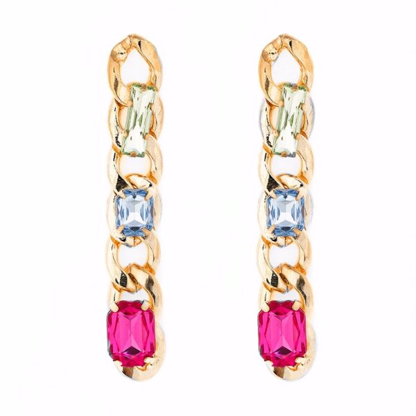 Women's Long Chain Earrings - Image 2