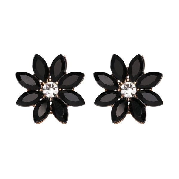 Luxury Retro Crystal Opal Stone Women's Stud Earrings - Image 2