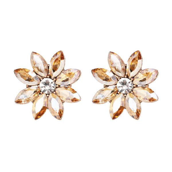 Luxury Retro Crystal Opal Stone Women's Stud Earrings - Image 6