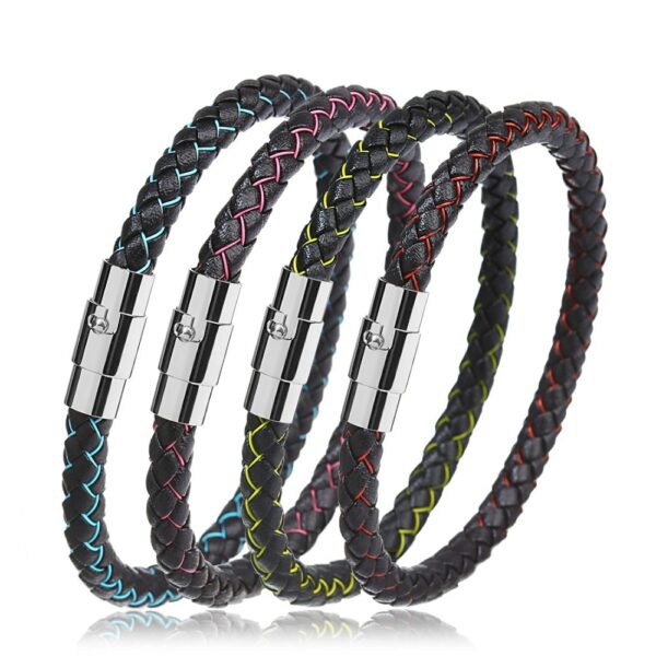 Braided Wristband for Men with Magnetic Clasp - Image 6