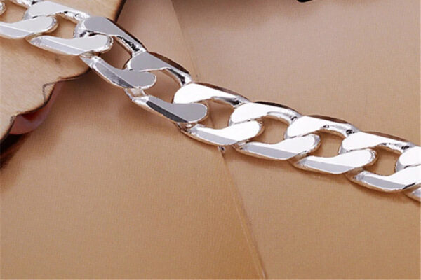 Men's Classic Silver Plated Bracelets - Image 6