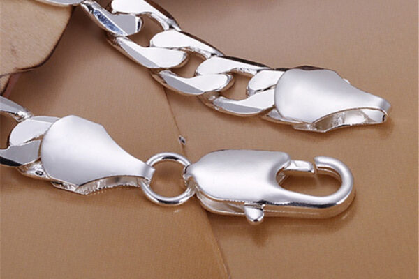 Men's Classic Silver Plated Bracelets - Image 4