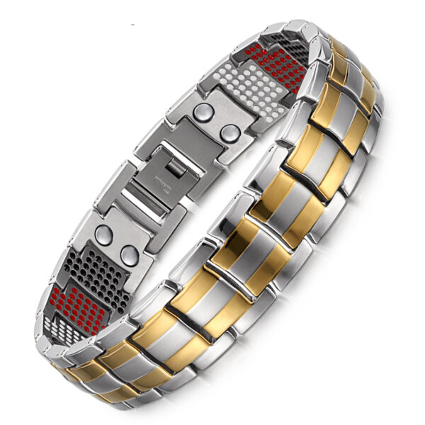 Men's Silver Magnetic Bracelet