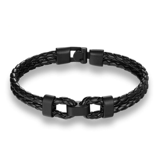 Men's Leather Chain Bracelets