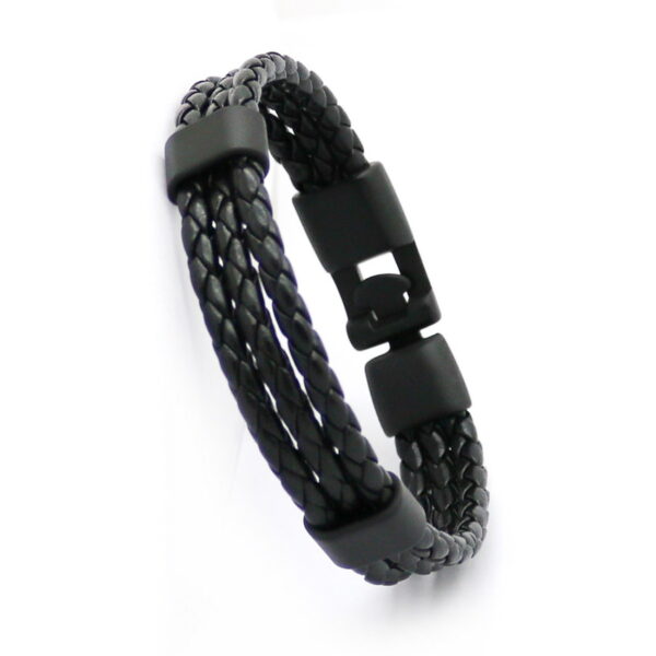 Fashion Casual Leather Men's Bracelet - Image 3