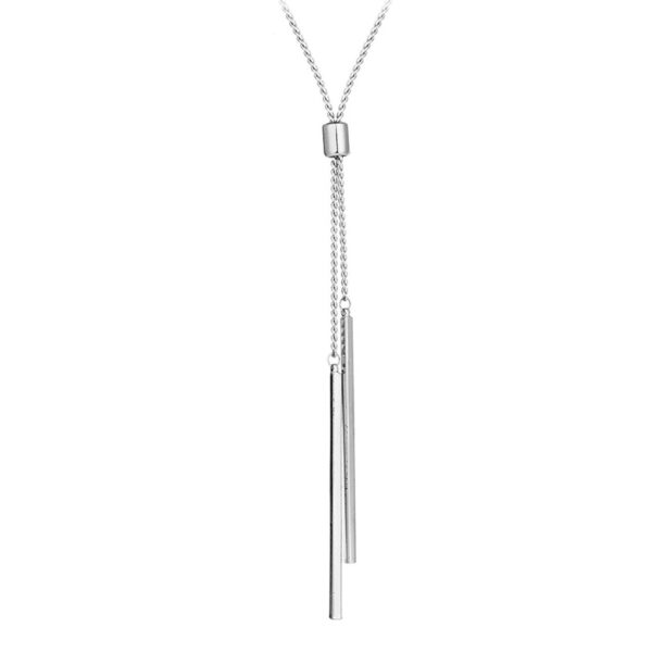 Double Bar Sautoir Necklace - Image 5