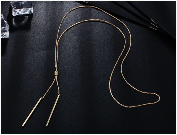 Double Bar Sautoir Necklace - Image 4