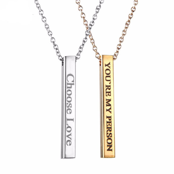 Personally Engraved Pendant for Women and Men