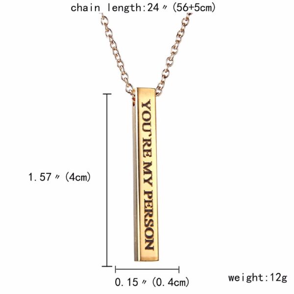 Personally Engraved Pendant for Women and Men - Image 6