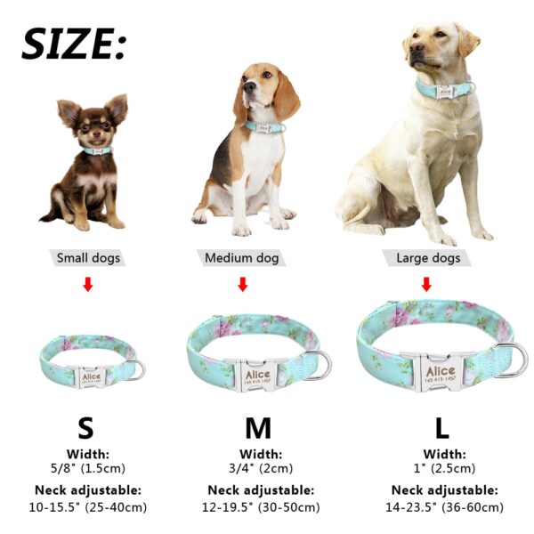 Dog Personalized Nylon Collar - Image 7