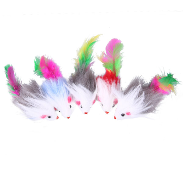 Colorful Toy Mouse Set (5 pcs) - Image 3