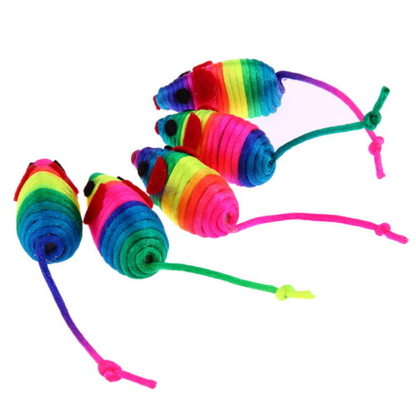 Colorful Toy Mouse Set (5 pcs) - Image 4