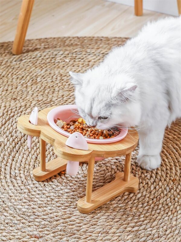 Ceramic Pet Bowl with Tilted Base - Image 3