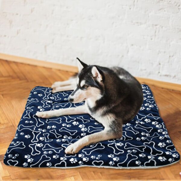 Warm Lamb Velvet Dog Mat with Colorful Print - Image 4