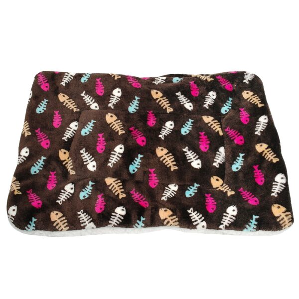 Warm Lamb Velvet Dog Mat with Colorful Print - Image 5